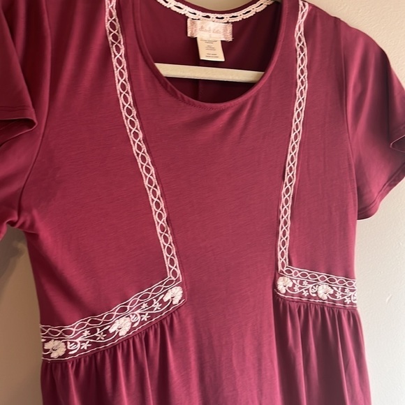 Altar’d State women’s plum colored casual swing dress Size Small - Picture 3 of 7